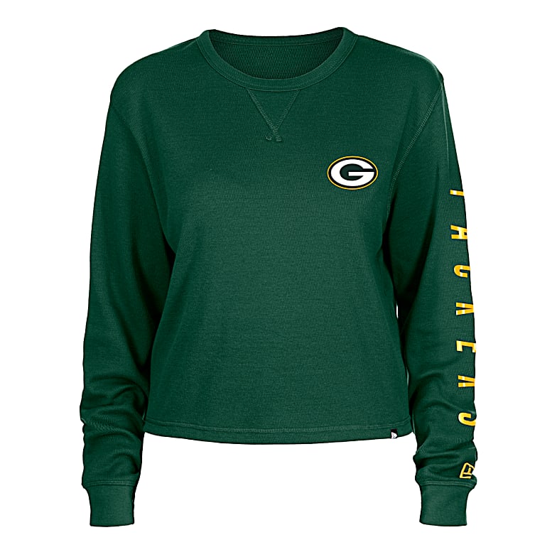 Women's Green Bay Packers Duluth Trading Co. Green Fleece Crew Neck  Sweatshirt