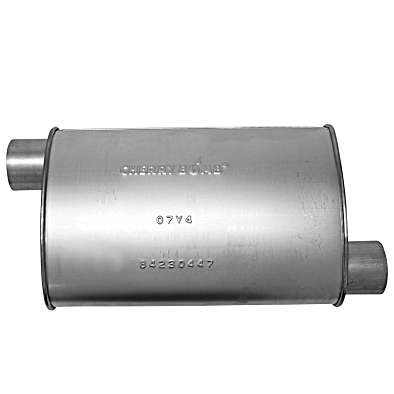Turbo Muffler 2.5 In. ID x 2.5 In. ID Offs/Offs by Cherry