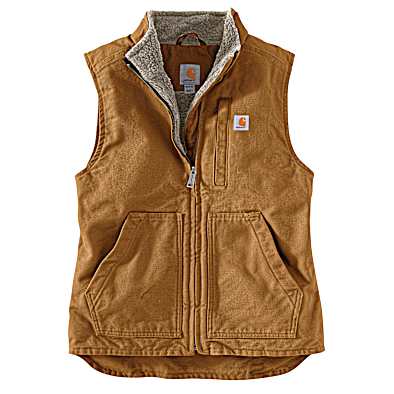 Women's Washed Duck Mock Neck Vest by Carhartt at Fleet Farm