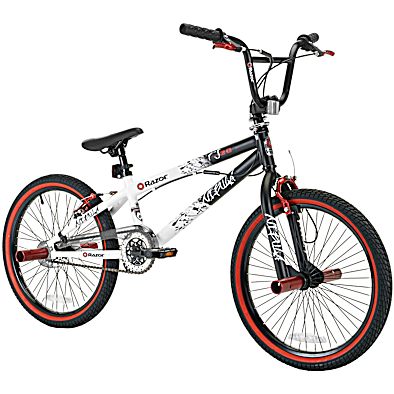 Kids' 20 in Black & White Nebula Freestyle BMX Bike by Razor at