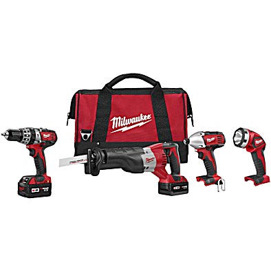Milwaukee m18 4 tool combo kit hotsell
