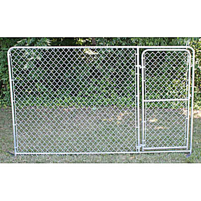Kennel panel with gate top