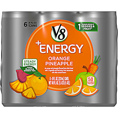 V8 energy orange pineapple 2025