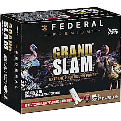Death gA.Franklin &R.goodrum LP２枚セット 20 Ga 5 Shot Grand Slam Turkey Shotshells - 10 Rds by Federal at