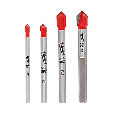 Carbide Glass and Tile Bit Set (4-Pack) Carbide Glass and Tile Bit Set (4-Pack)