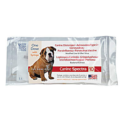 Canine Spectra 10 Vaccine for Dogs 1 Dose by Durvet at Fleet Farm