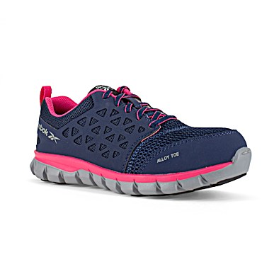 Ladies navy work shoes store