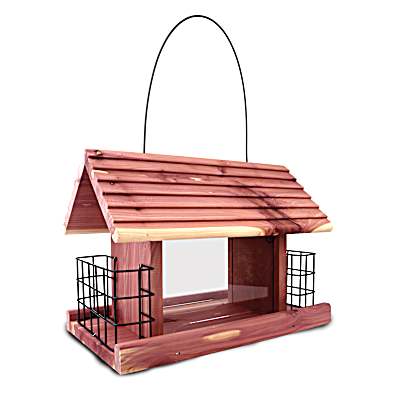 Grand Snack Shack Cedar Wood Bird Feeder by Pennington at