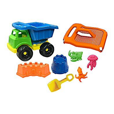 American Plastic Toys Beach Dump Truck Set