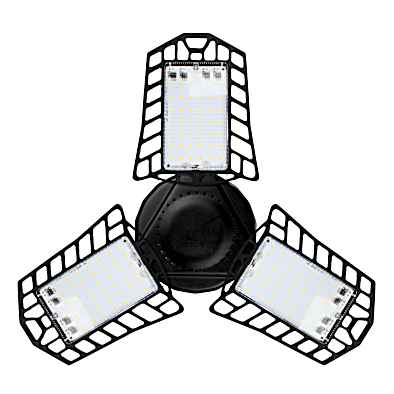 3 panel led light bulb outlet