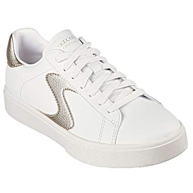 Women's White/Gold Eden LX Court Classic Beaming Glory Shoes