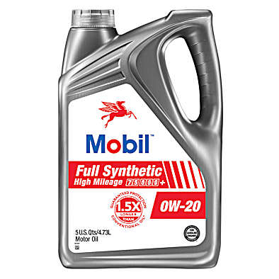 Full Synthetic High Mileage 0W-20 Motor Oil by Mobil at Fleet Farm