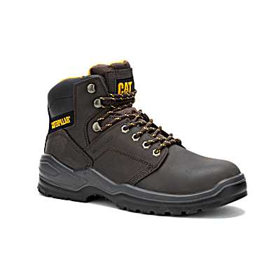 Men s Dark Brown Striver Safety Toe Work Boots by CAT at Fleet Farm