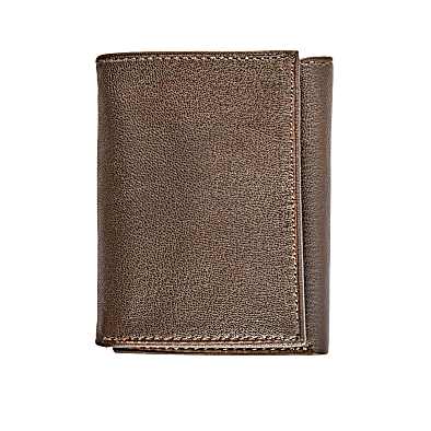 Men's Shrunken Leather Trifold Wallet by Hickory Creek at Fleet Farm