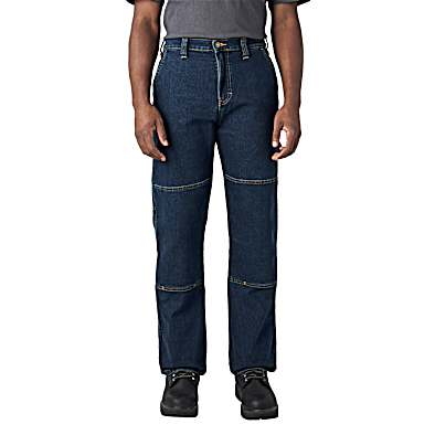 Men's Flex Denim Dark Wash Double Knee Jeans by Dickies at Fleet Farm
