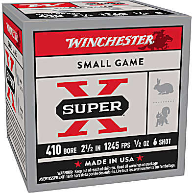 Hiro出品　　2点 410 Gauge Super-X High Brass 2-1/2'' 6 Shot Shotshells - 25