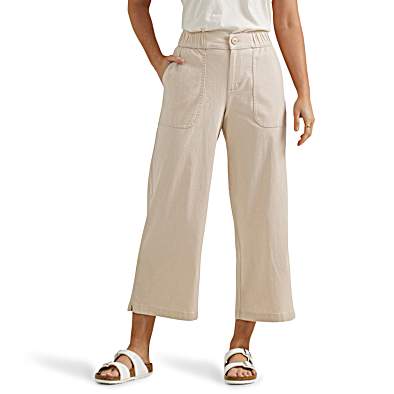 Women's Ultra Lux Wide Leg Utility Crop Pants by Lee at Fleet Farm