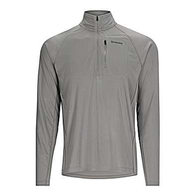 Men's Challenger Solar Half Zip Long Sleeve Shirt by Simms at