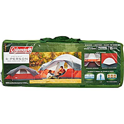 Red Canyon 17 ft x 10 ft 8 Person Outdoor Camping Large Tent by Coleman at Fleet Farm