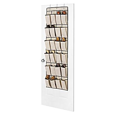 Over the Door 24 Pocket Canvas Shoe Organizer by Whitmor at Fleet Farm