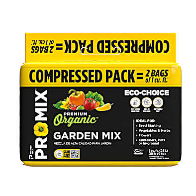 2 cu. ft. Premium Organic Growing Mix Compressed Soil by PRO-MIX