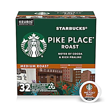 Pike Places Medium Roast Single Serve K-Cups - 32 Ct by Starbucks