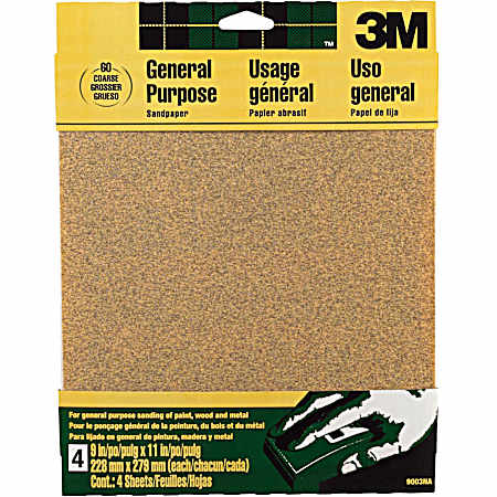 All-Purpose Sandpaper - 60 Grit