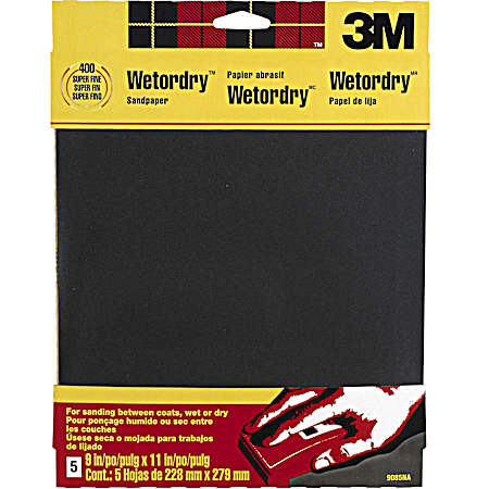 Wetordry Sandpaper - Super Fine 400 Grit