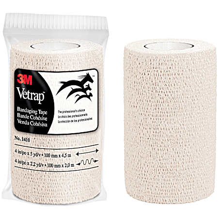 4 in x 5 yds Vetrap Bandaging Tape
