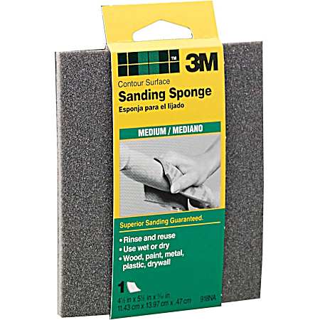 Contour Surface Sanding Sponge - Medium