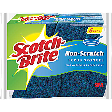 Non-Scratch Scrub Sponges - 6 Pk.