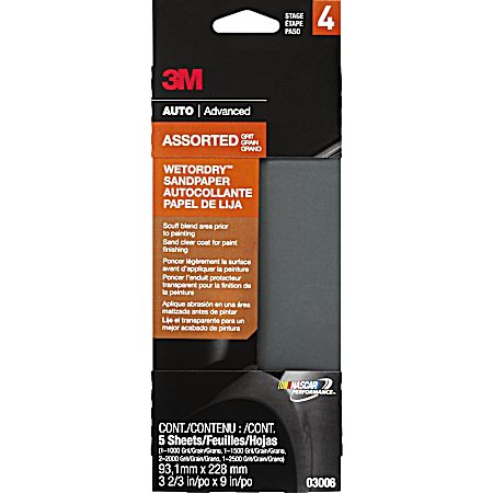 Wetordry Automotive Sandpaper - Assorted Grit