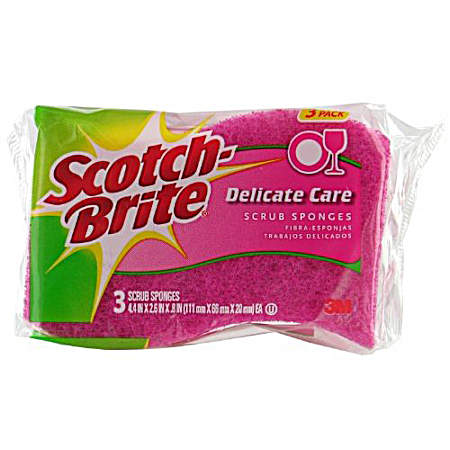 Delicate Duty Scrub Sponge - 3 Pk.