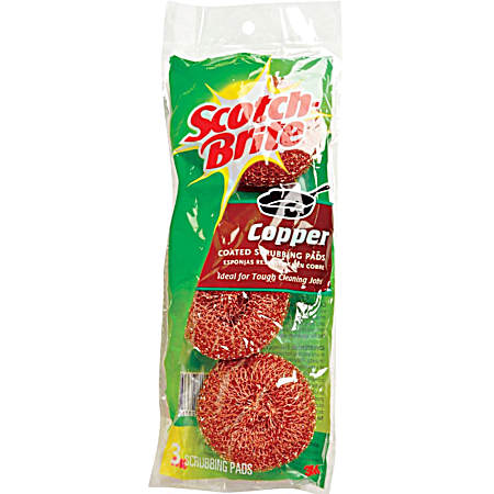 Copper Scouring Pads - 3 Pk.
