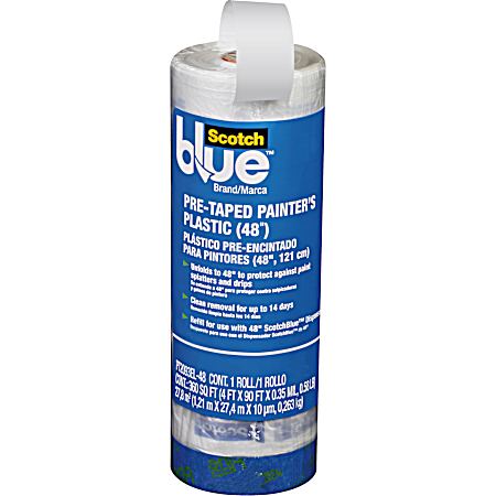 Pre-Taped Painter's Plastic Refill - 30 Yds.