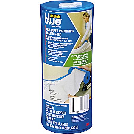 Pre-Taped Painter's Plastic with Dispenser