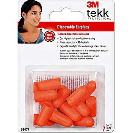 Disposable Earplugs - 7 Pair/Pk.