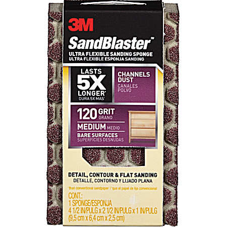 SandBlaster 120 Grit Sanding Sponge