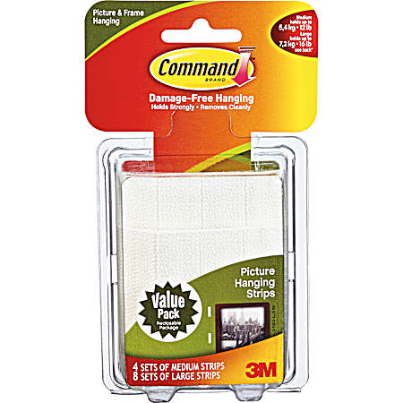 Medium & Large Picture Hanging Strips