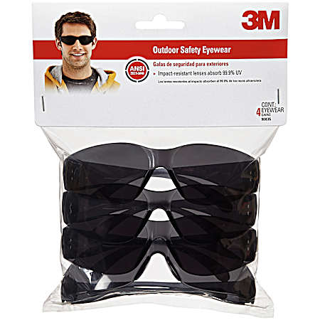 4 Pk. Basic Outdoor Safety Eyewear