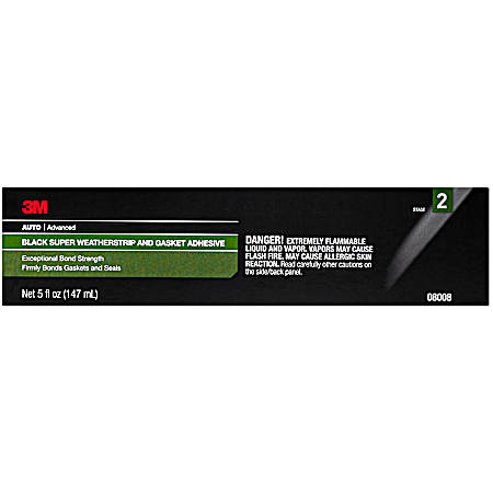 Black Super Weatherstrip and Gasket Adhesive