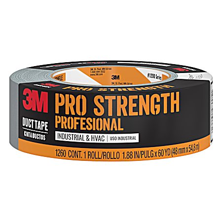 1.88 in x 60 yd Pro Strength Professional Grey Duct Tape