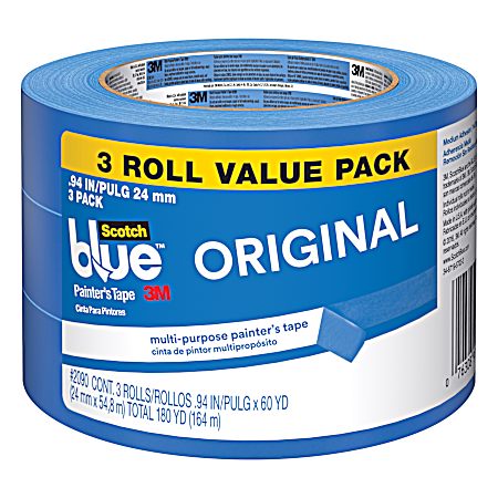 Original 0.94 in x 60 yd Blue Painters Tape - 3 Pk