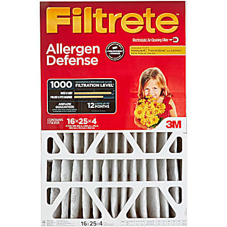 Allergen Defense 1000 Electrostatic Air Cleaning Filter