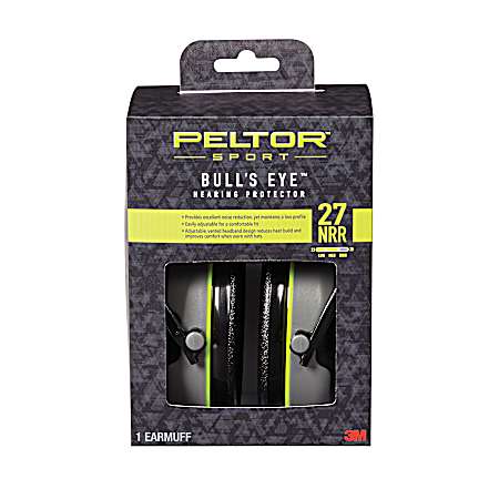 Black/Gray Sport Bull's Eye Hearing Protector