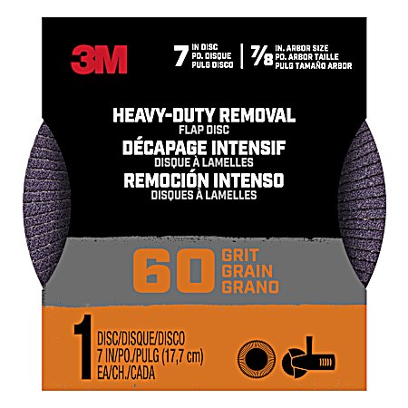 60 Grit Heavy-Duty Removal 7 in Flap Disc - 1 Pk