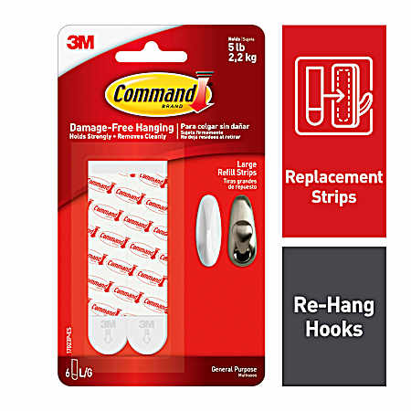 Large Refill Adhesive Strips - 6 Pk.