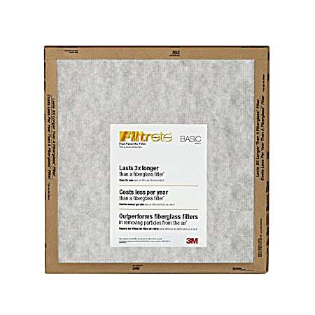 20 in x 20 in x 1 in Flat Panel Air Filter - 2 Pk