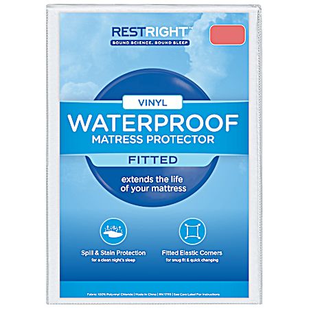 Vinyl Waterproof Fitted Mattress Protector