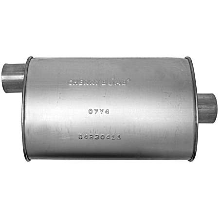 Turbo Muffler 2.5 In. ID x 2.5 In. ID Offset/Cntr